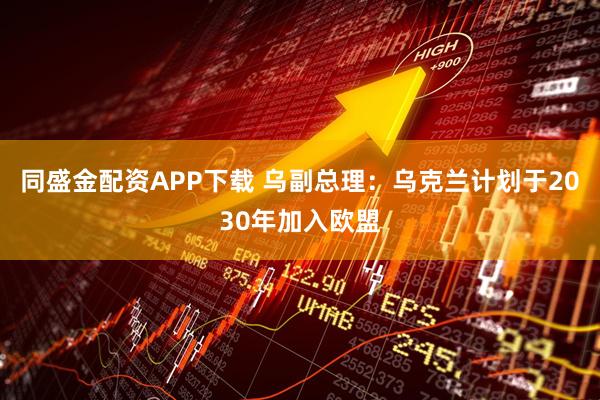 同盛金配资APP下载 乌副总理：乌克兰计划于2030年加入欧盟